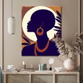 Painting by Numbers African ArtTropical Girl with Earrings